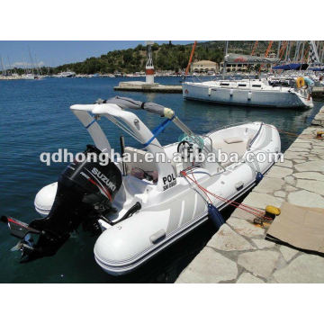 bateau côtes de luxe en fibre de verre coque HH-RIB580C avec CE